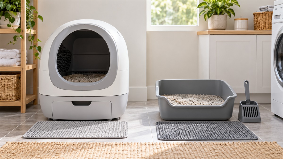 Automatic vs manual cat litter box